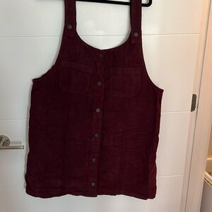 Burgundy Corduroy Jumper